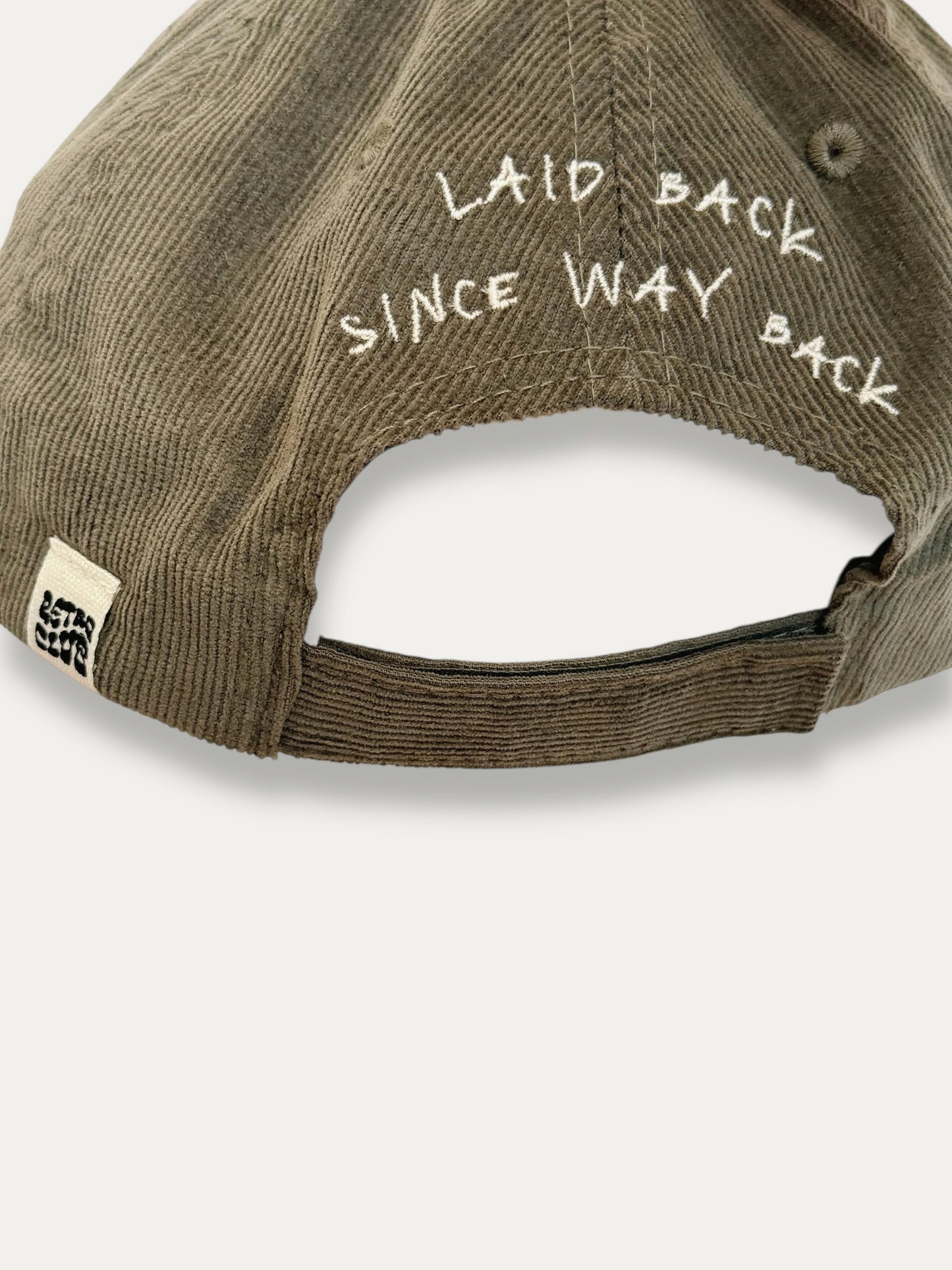 "Laid Back Since Way Back" Corduroy Cap (Khaki)