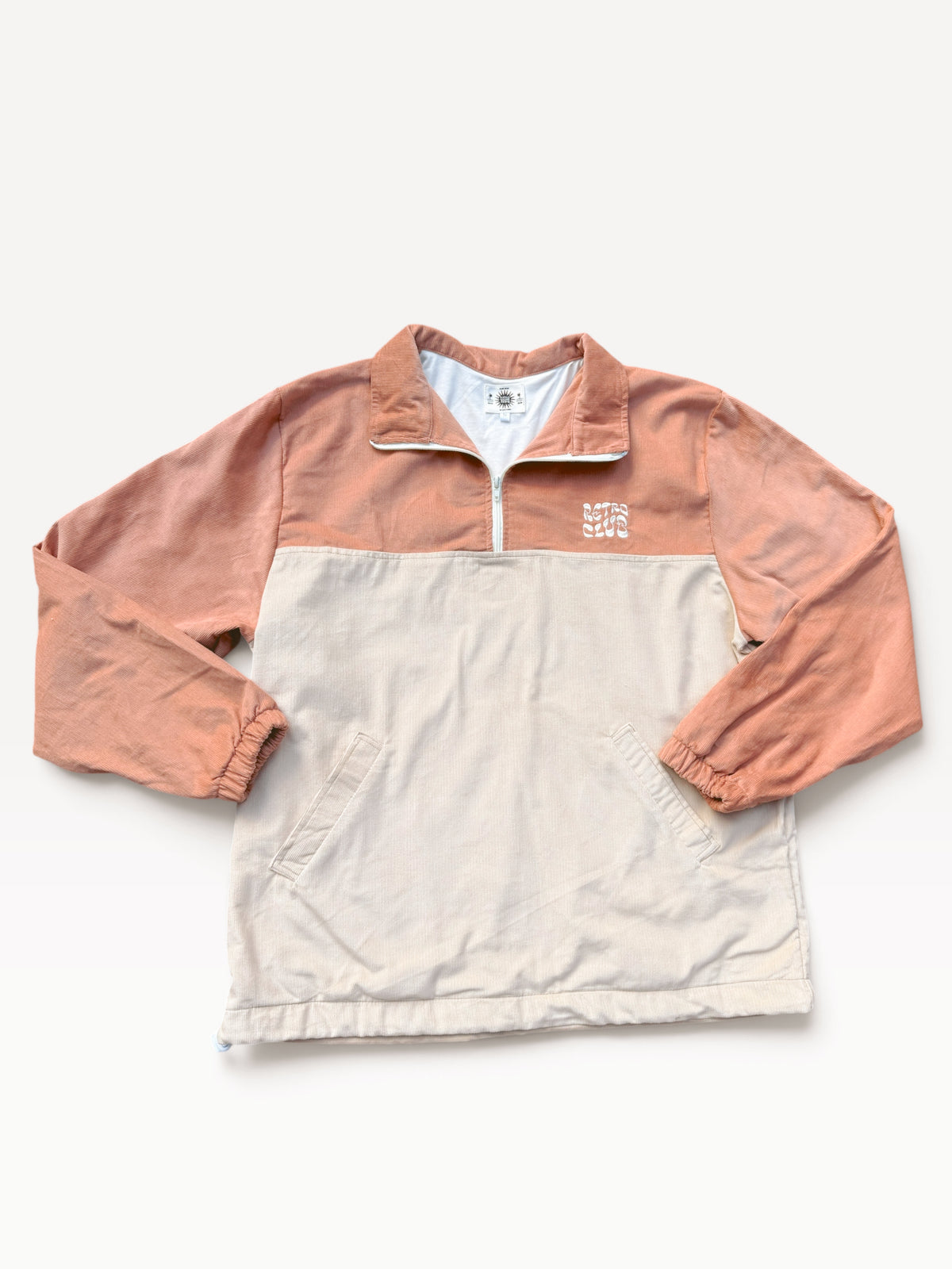 Dawn Corduroy Quarter-Zip (Pink)