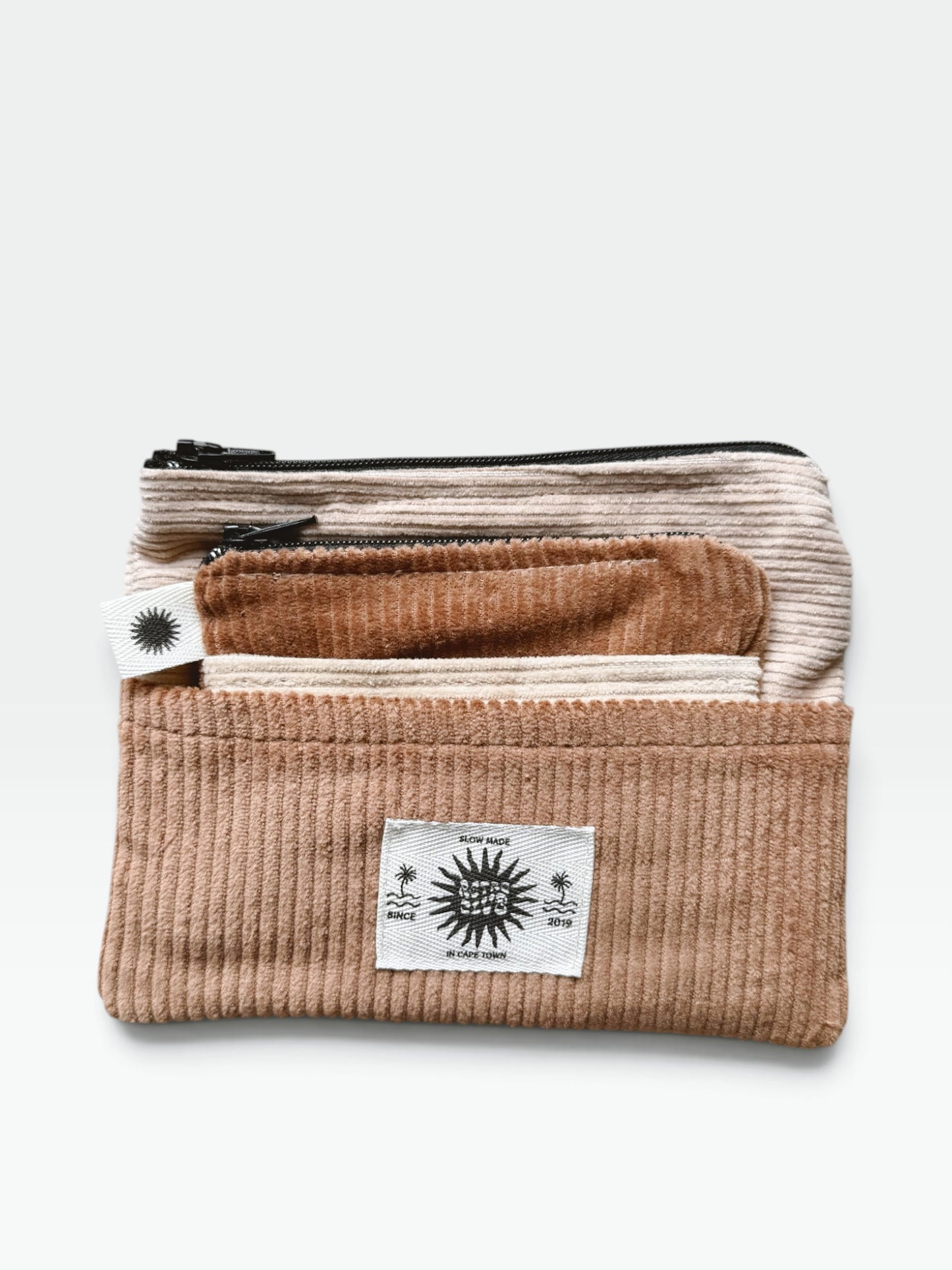 ZERO-WASTE Pouch Set (Camel & Cream)
