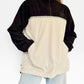 LIMITED EDITION: Dawn Corduroy Quarter-zip (Black Polar Fleece)