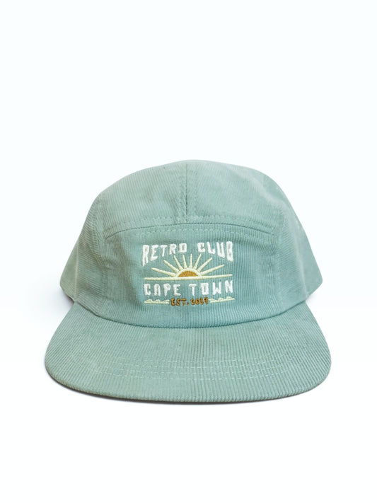 (100% Local 🇿🇦) Five Panel Cord Cap - Mint "RC Cape Town"