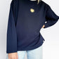 Unisex Sunburst Long Tee (Navy)