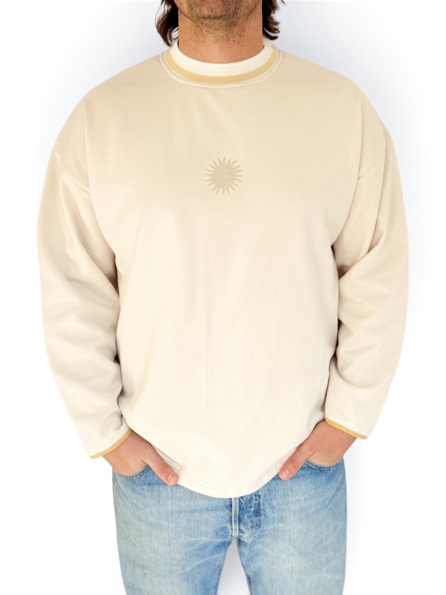 Unisex Sunburst Crew (Yellow)