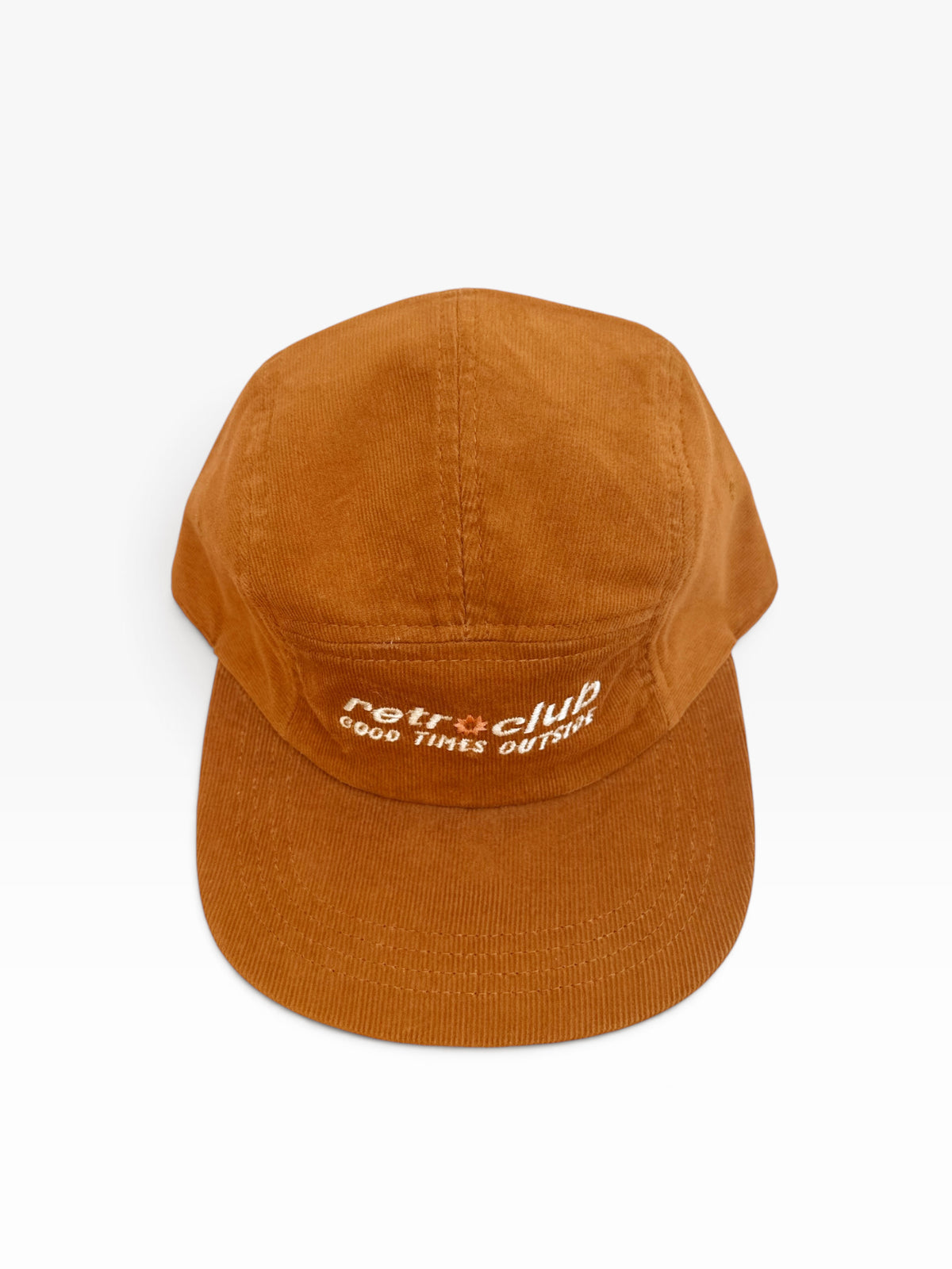 (100% Local 🇿🇦) Five Panel Cord Cap - Ochre "Good Times"