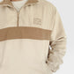 Retro Quarter-zip (Ivory & Beige)