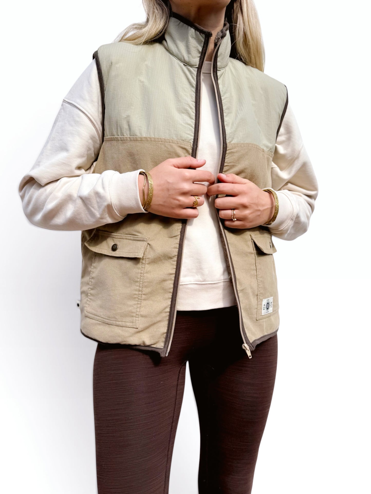Unisex Fisherman Vest (Sage)