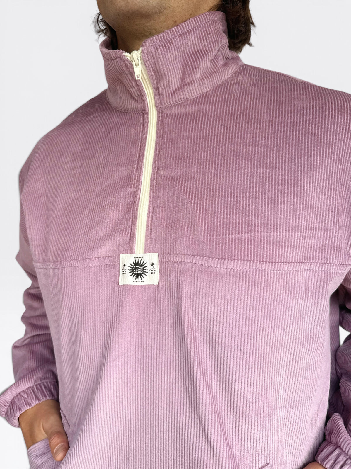 Dusk Corduroy Quarter-Zip (Lilac)