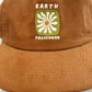 "Earth Passenger" Corduroy Cap (Tan)