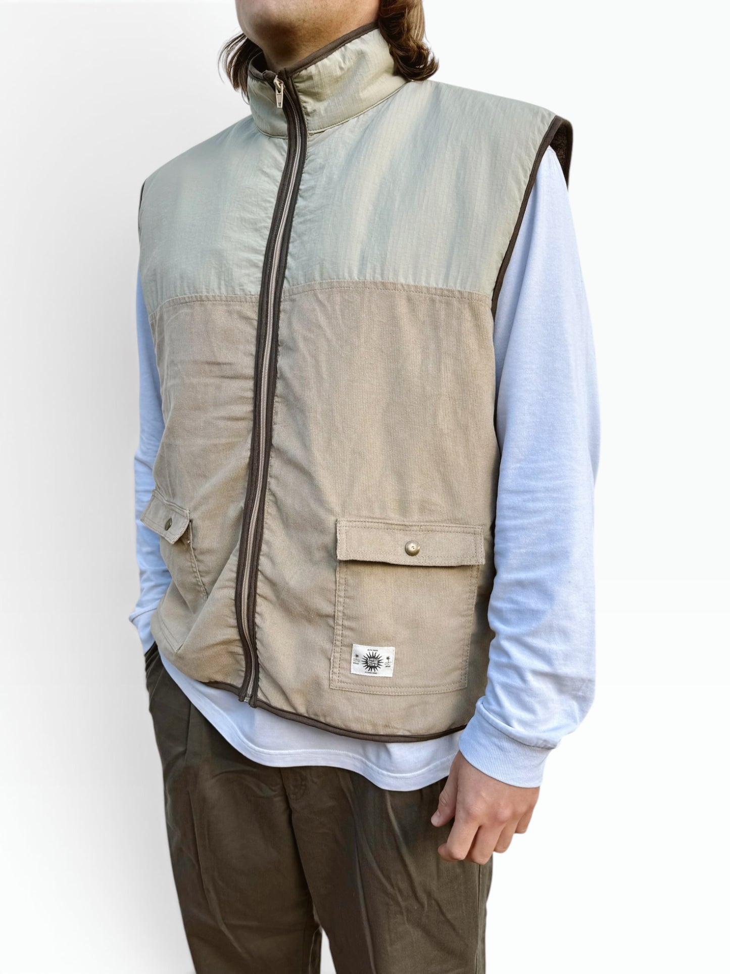 Unisex Fisherman Vest (Sage)