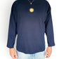 Unisex Sunburst Long Tee (Navy)