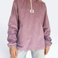 Dusk Corduroy Quarter-Zip (Lilac)