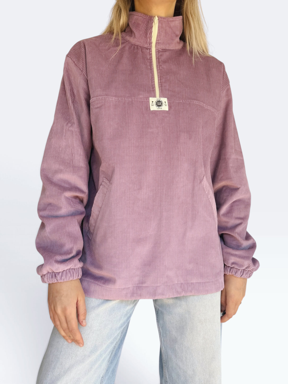 Dusk Corduroy Quarter-Zip (Lilac)