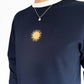 Unisex Sunburst Long Tee (Navy)