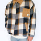 Workers Jacket (Navy Plaid Sherpa)