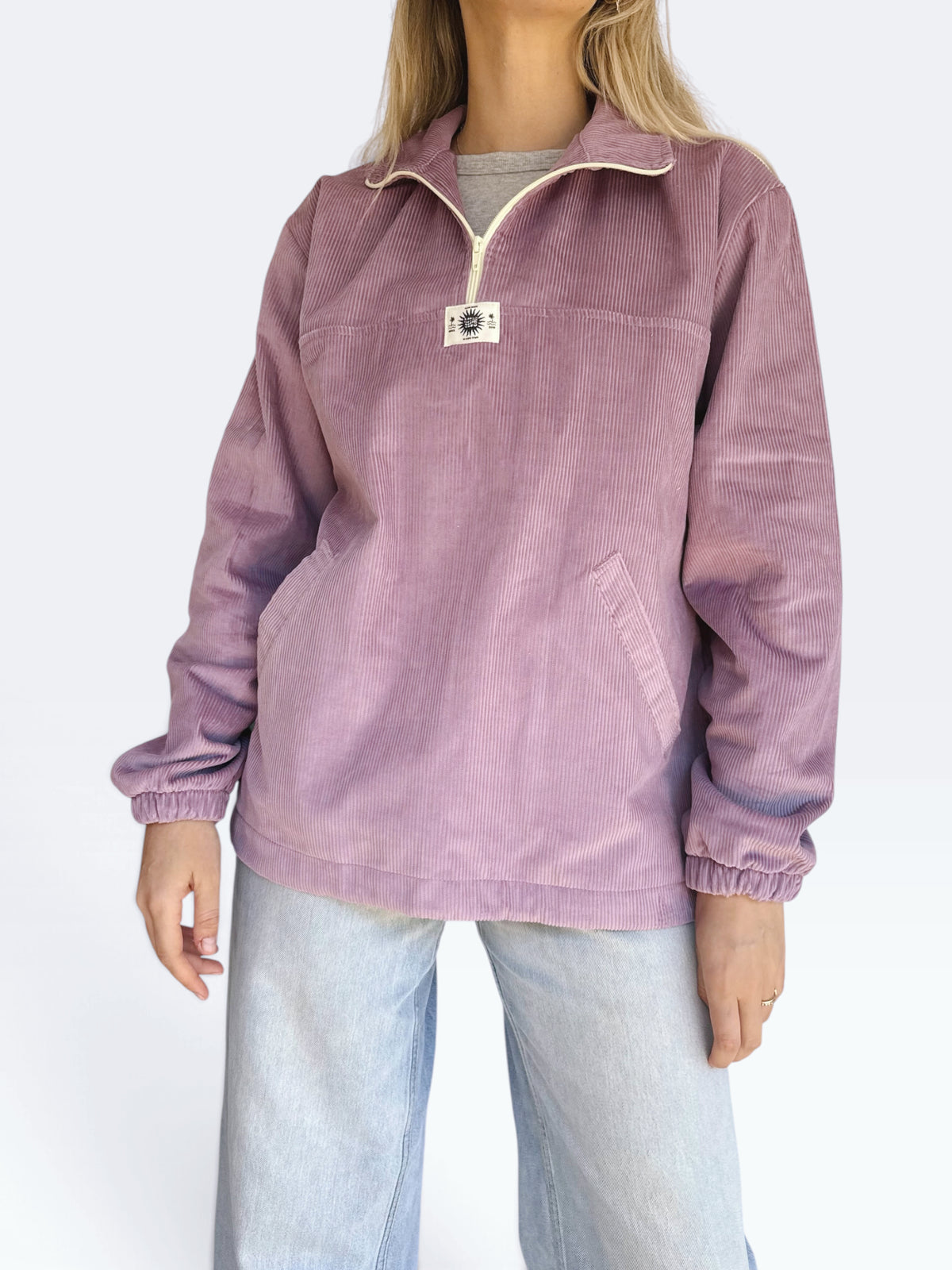 Dusk Corduroy Quarter-Zip (Lilac)