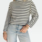Unisex Crop Stripe Longsleeve Tee
