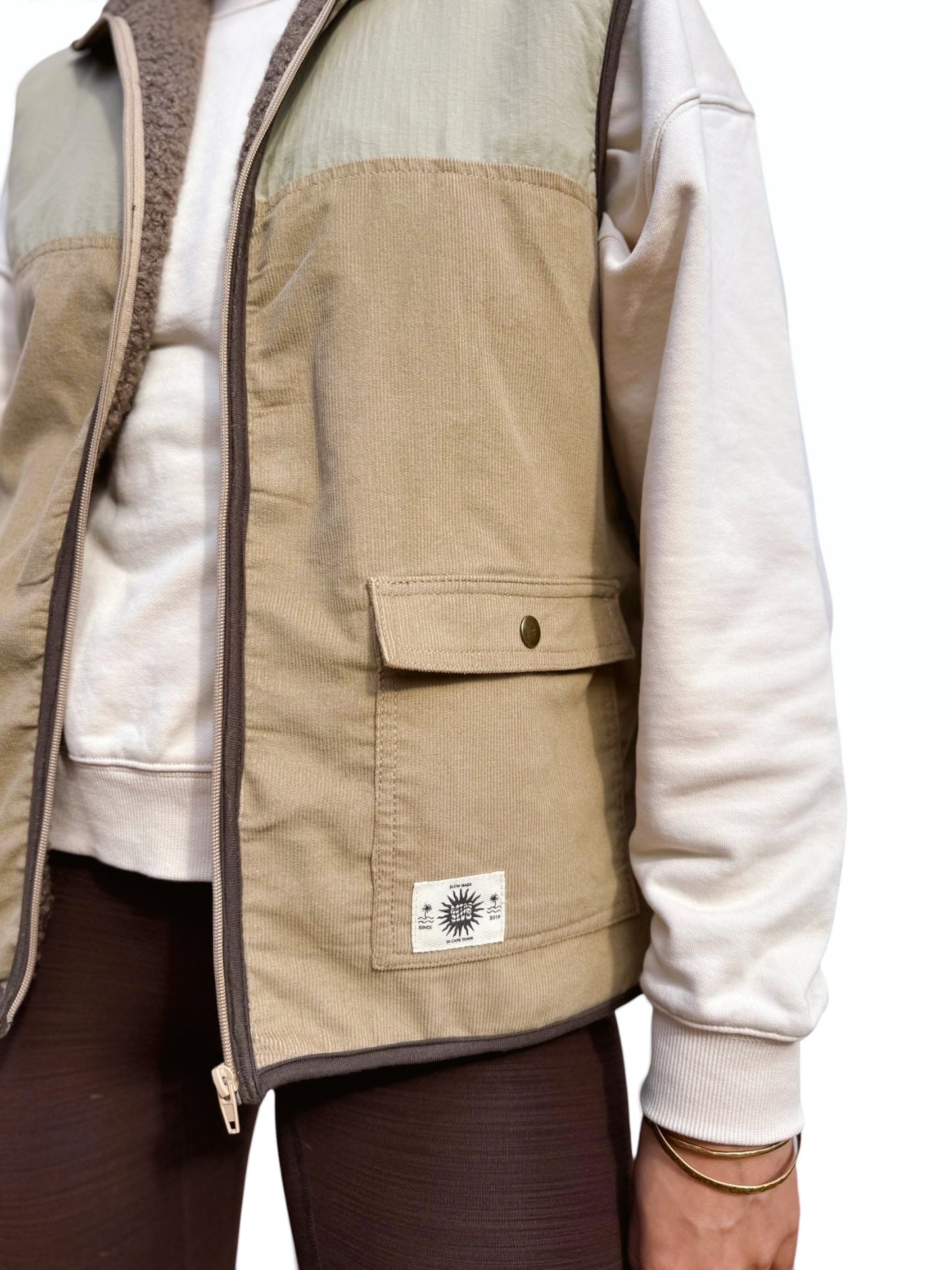 Unisex Fisherman Vest (Sage)