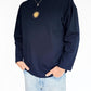 Unisex Sunburst Long Tee (Navy)