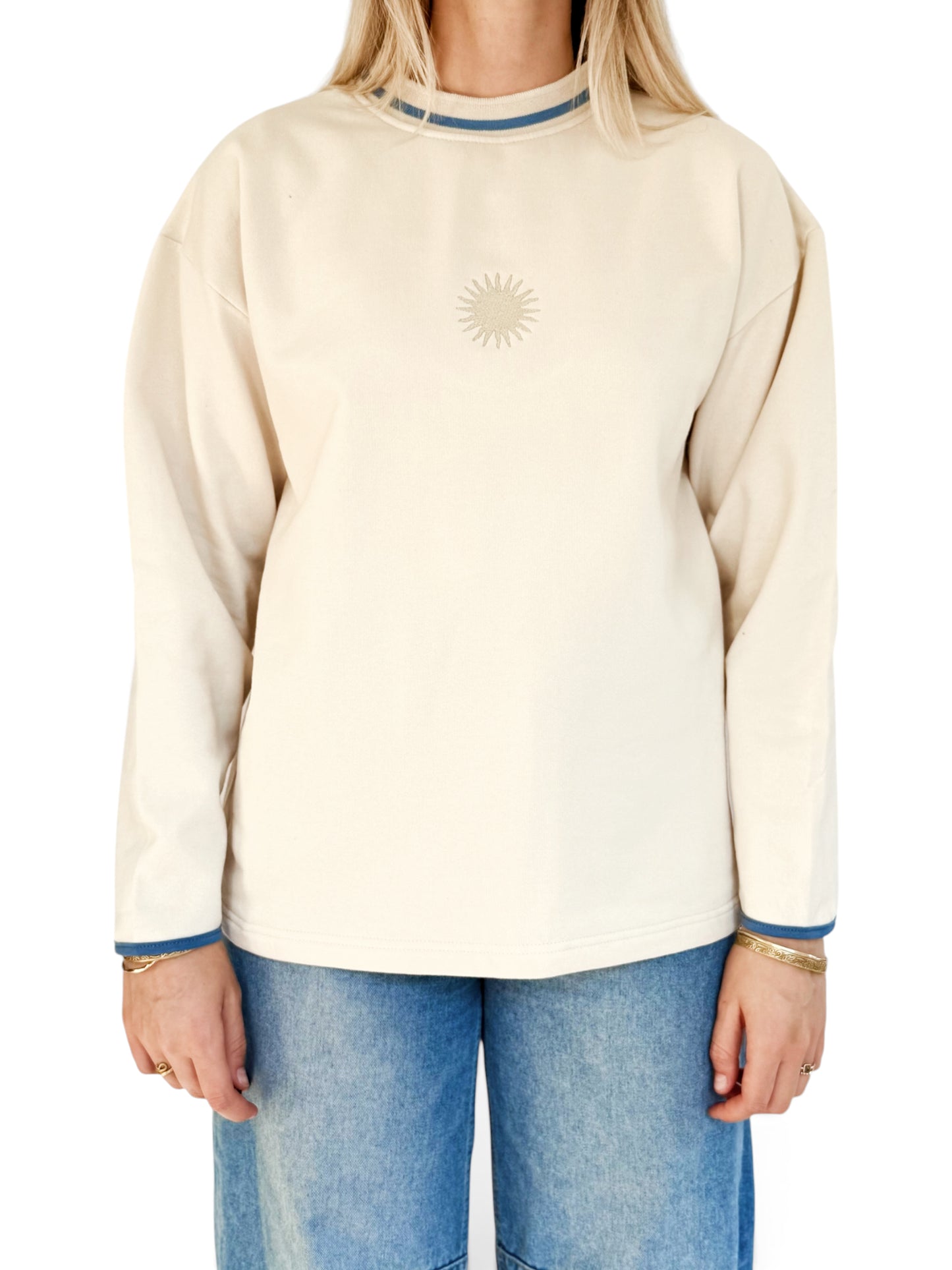 Unisex Sunburst Crew (Blue)