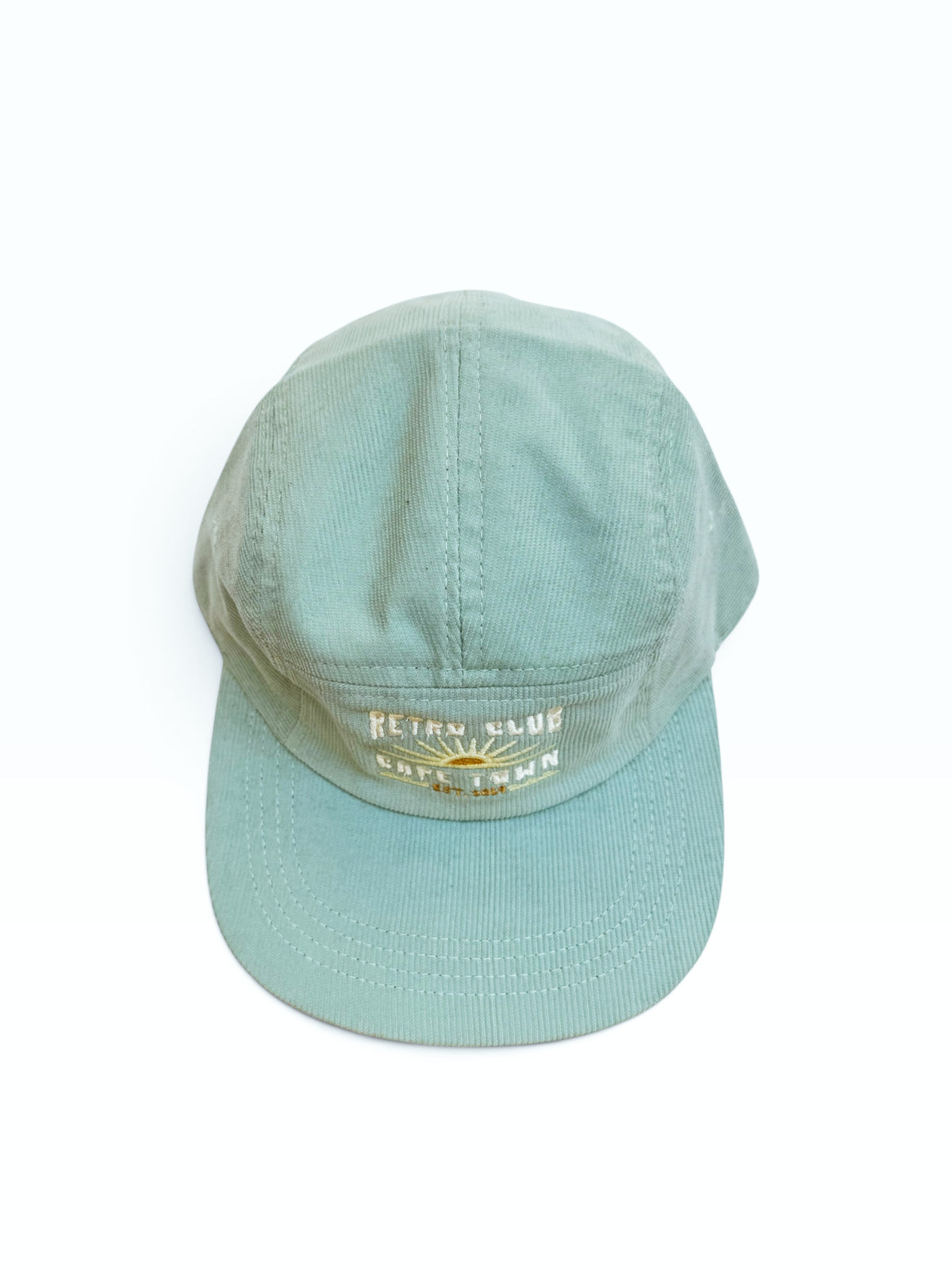(100% Local 🇿🇦) Five Panel Cord Cap - Mint "RC Cape Town"