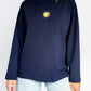 Unisex Sunburst Long Tee (Navy)