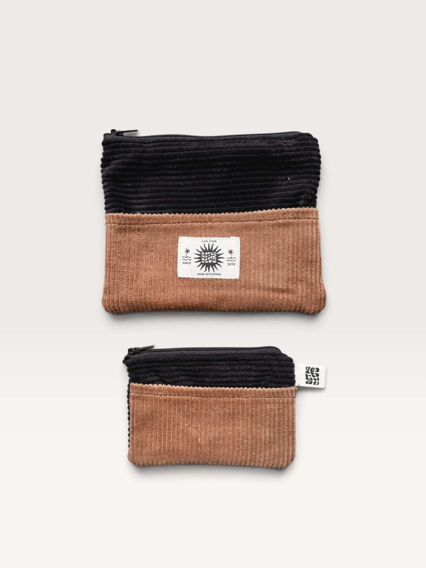 ZERO-WASTE Pouch Set (Black & Camel)