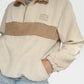 Retro Quarter-zip (Ivory & Beige)