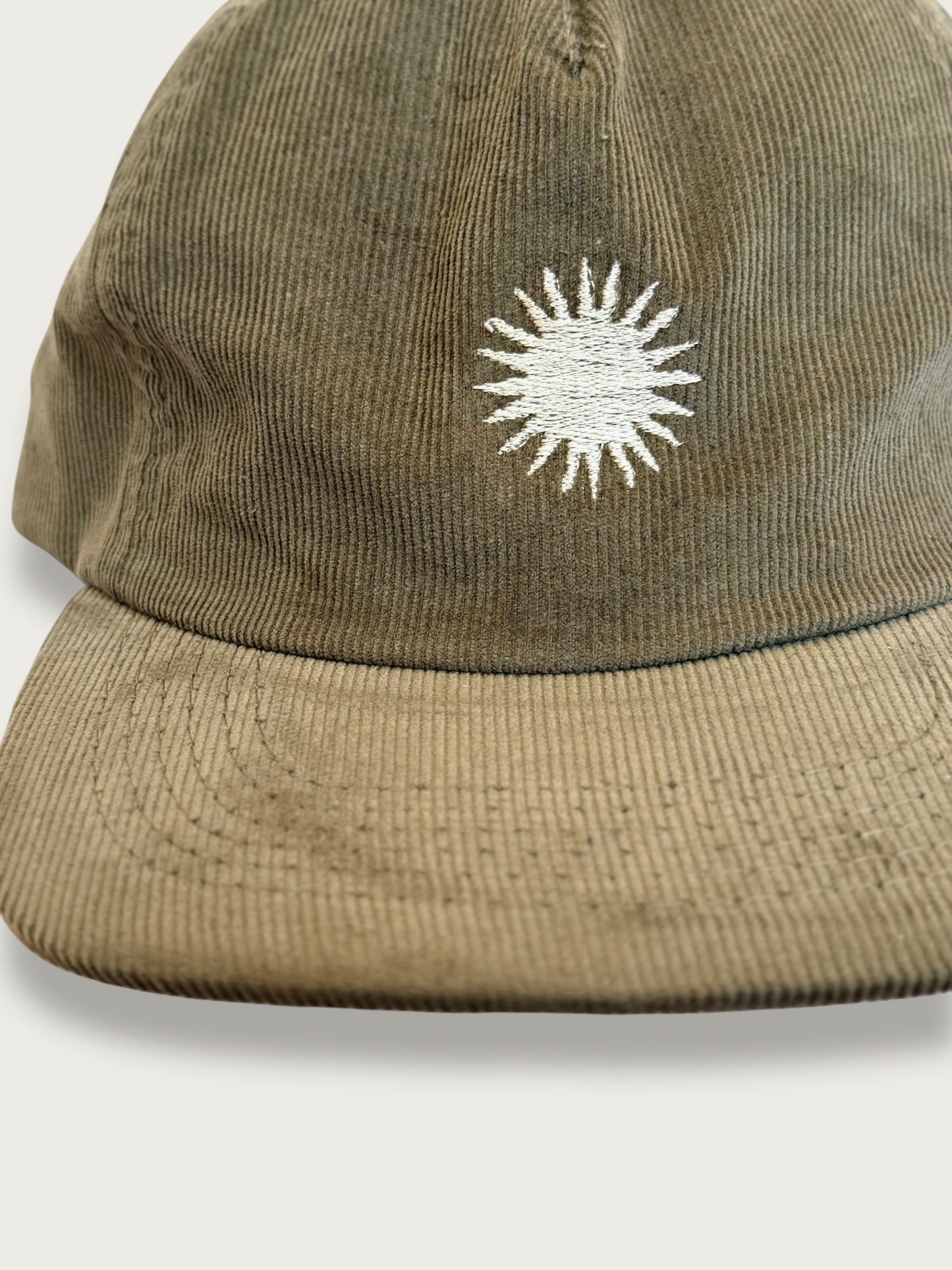 "Laid Back Since Way Back" Corduroy Cap (Khaki)