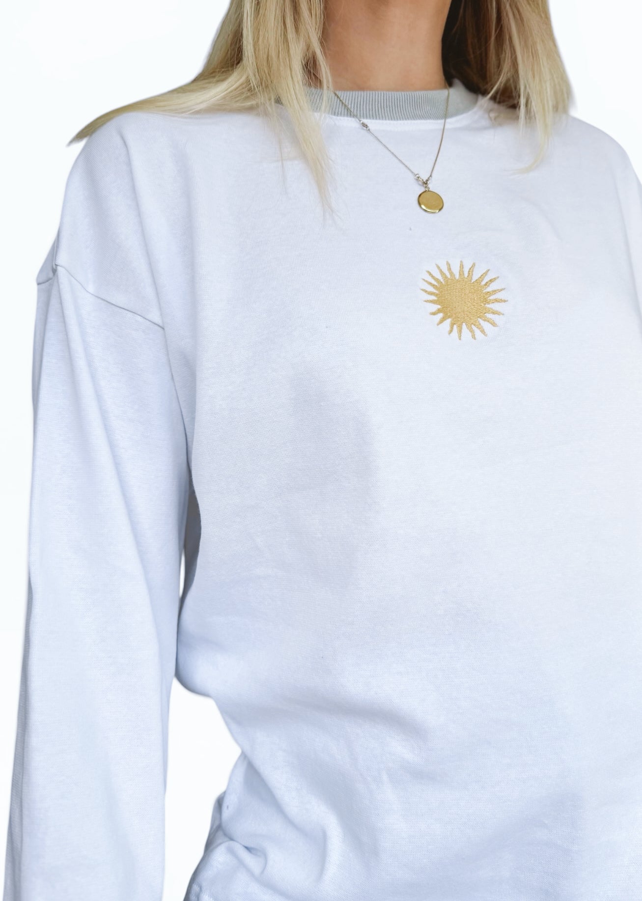 Unisex Sunburst Long Tee (Grey)