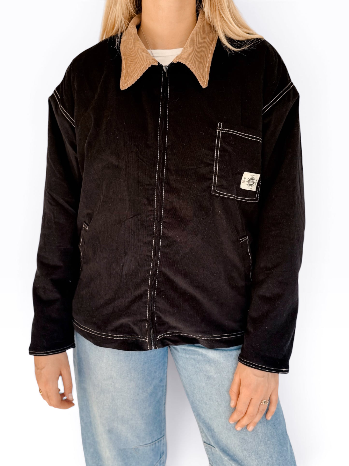 Workers Jacket (Black Sherpa)