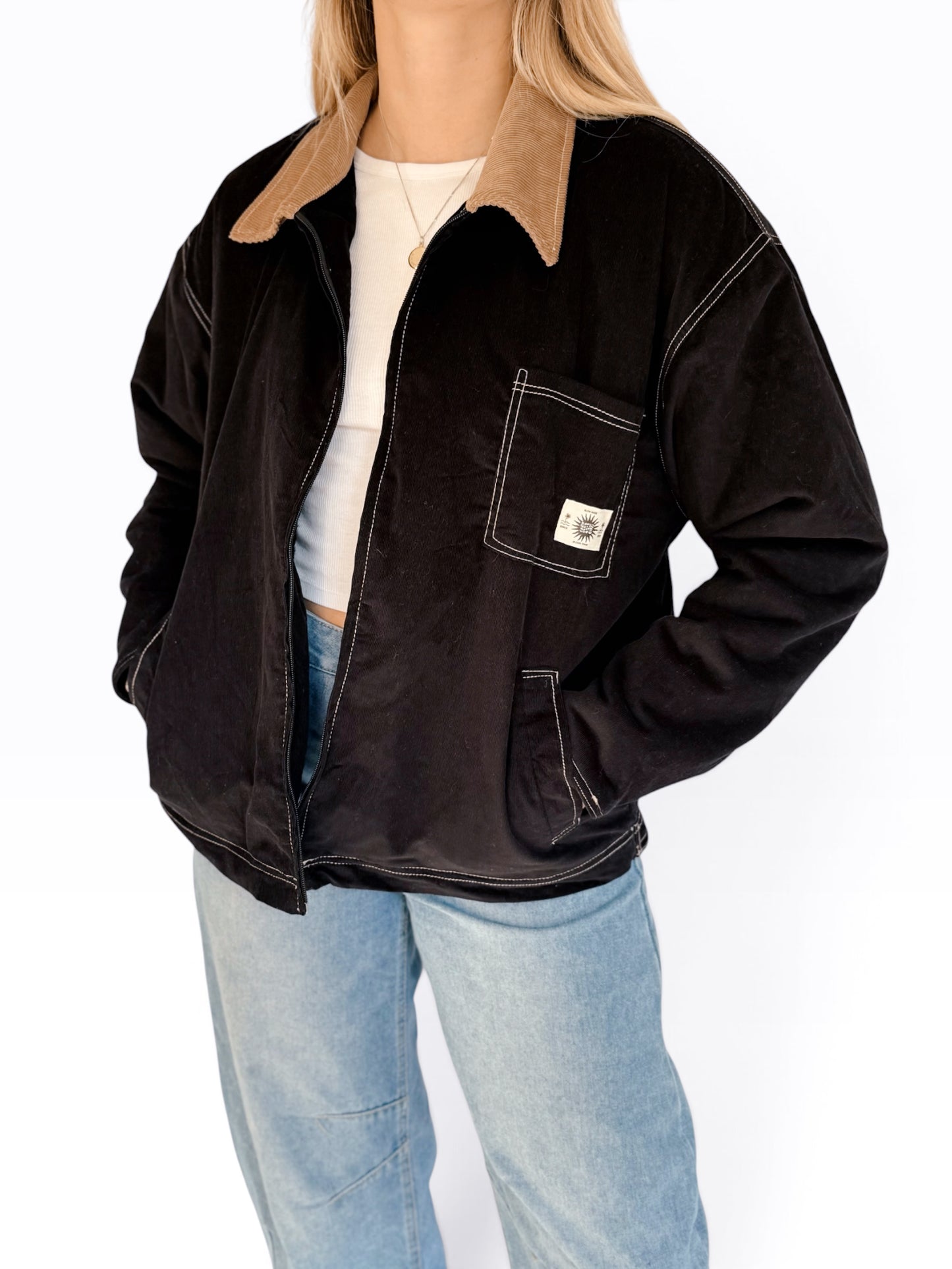 Workers Jacket (Black Sherpa)