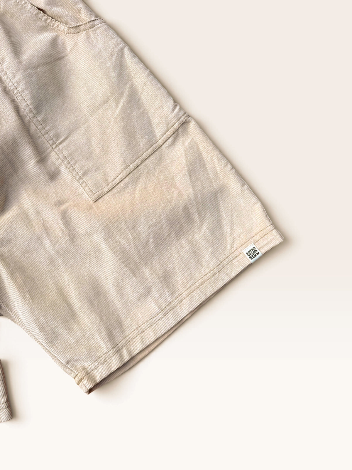 Men's Corduroy Shorts (Cream)