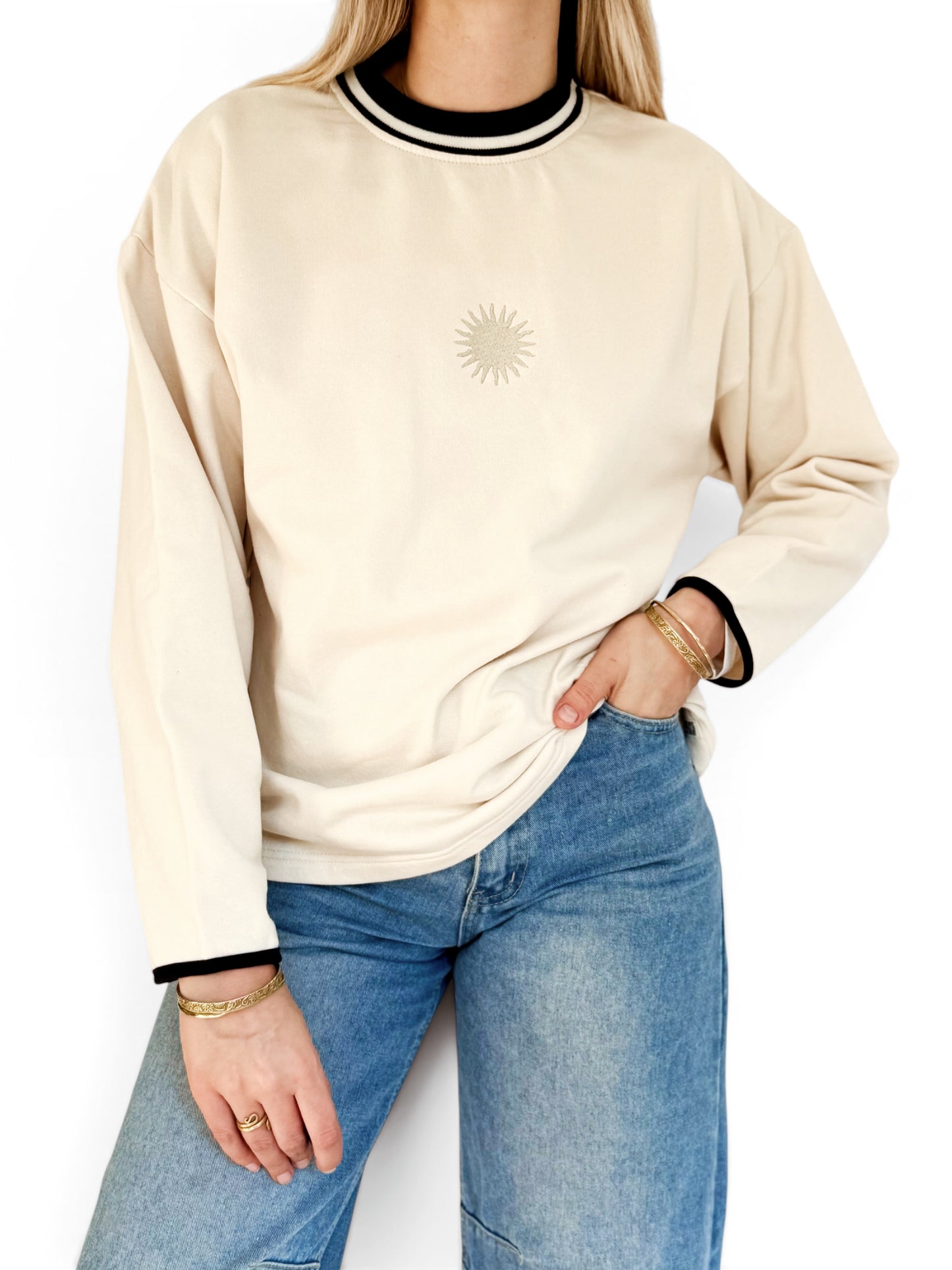 Unisex Sunburst Crew (Navy)