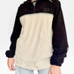 LIMITED EDITION: Dawn Corduroy Quarter-zip (Black Polar Fleece)