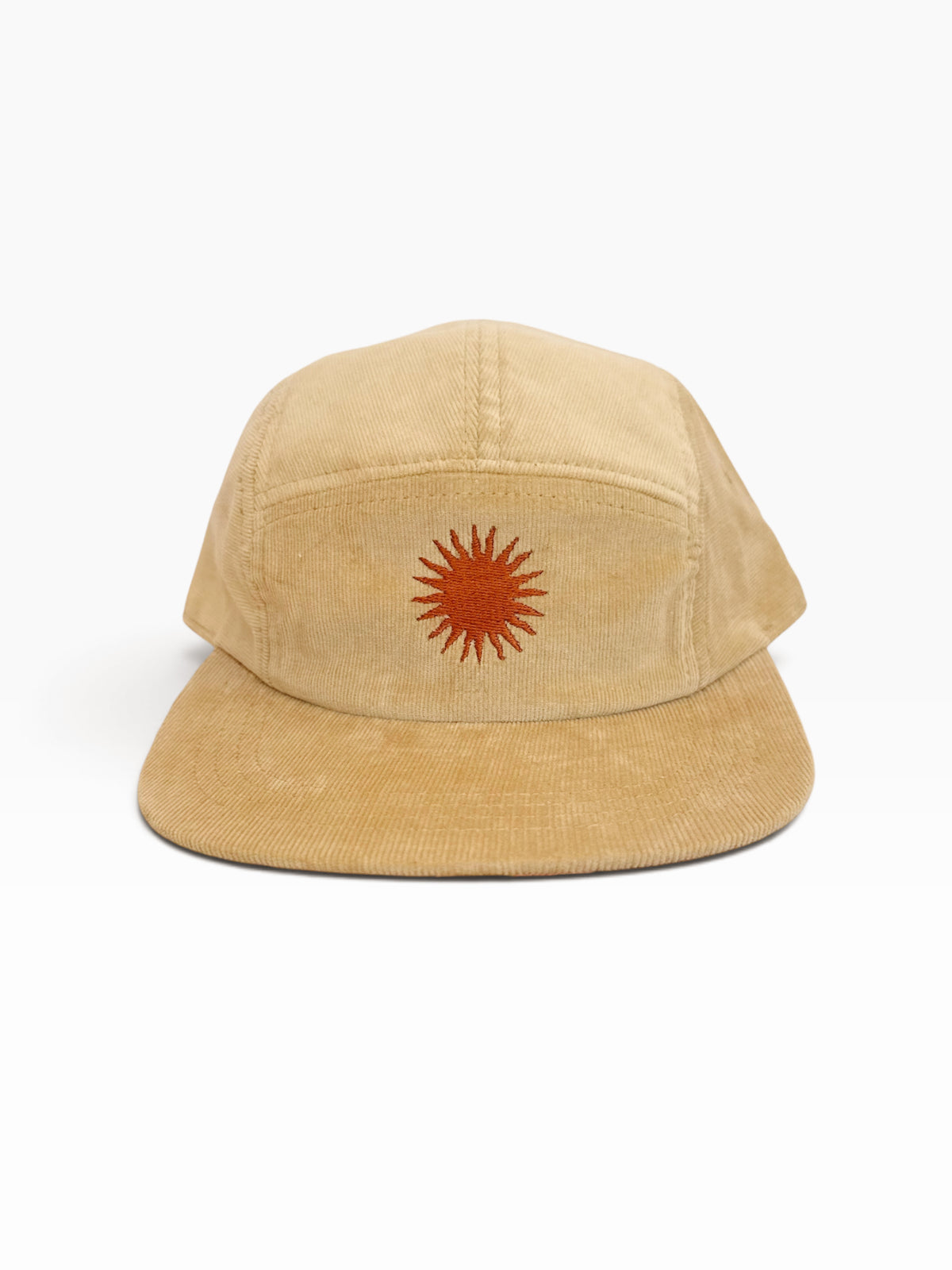 (100% Local 🇿🇦) Five Panel Cord Cap - Tan "Laid Back"