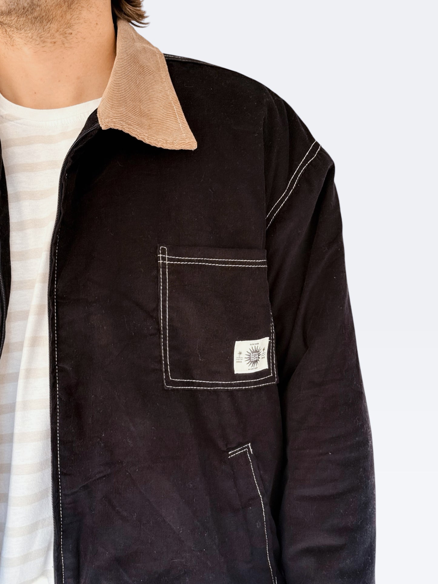 Workers Jacket (Black Sherpa)