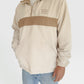 Retro Quarter-zip (Ivory & Beige)