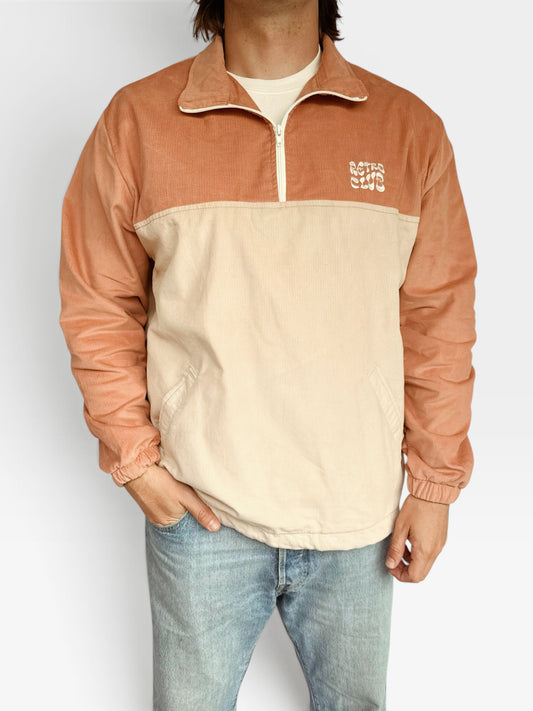 Dawn Corduroy Quarter-Zip (Pink)