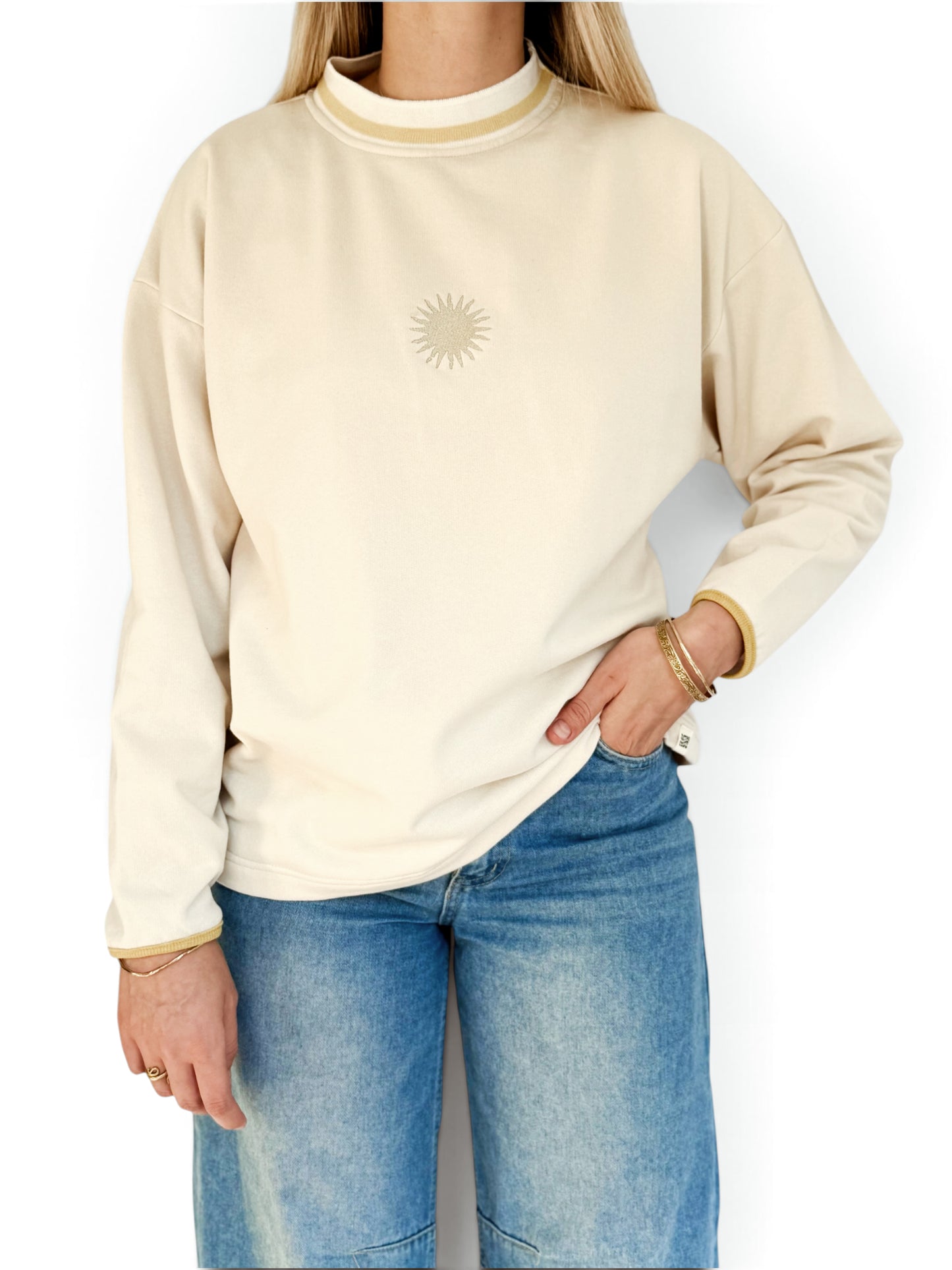 Unisex Sunburst Crew (Yellow)