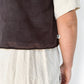 Dark Brown Corduroy Gilet Waistcoat