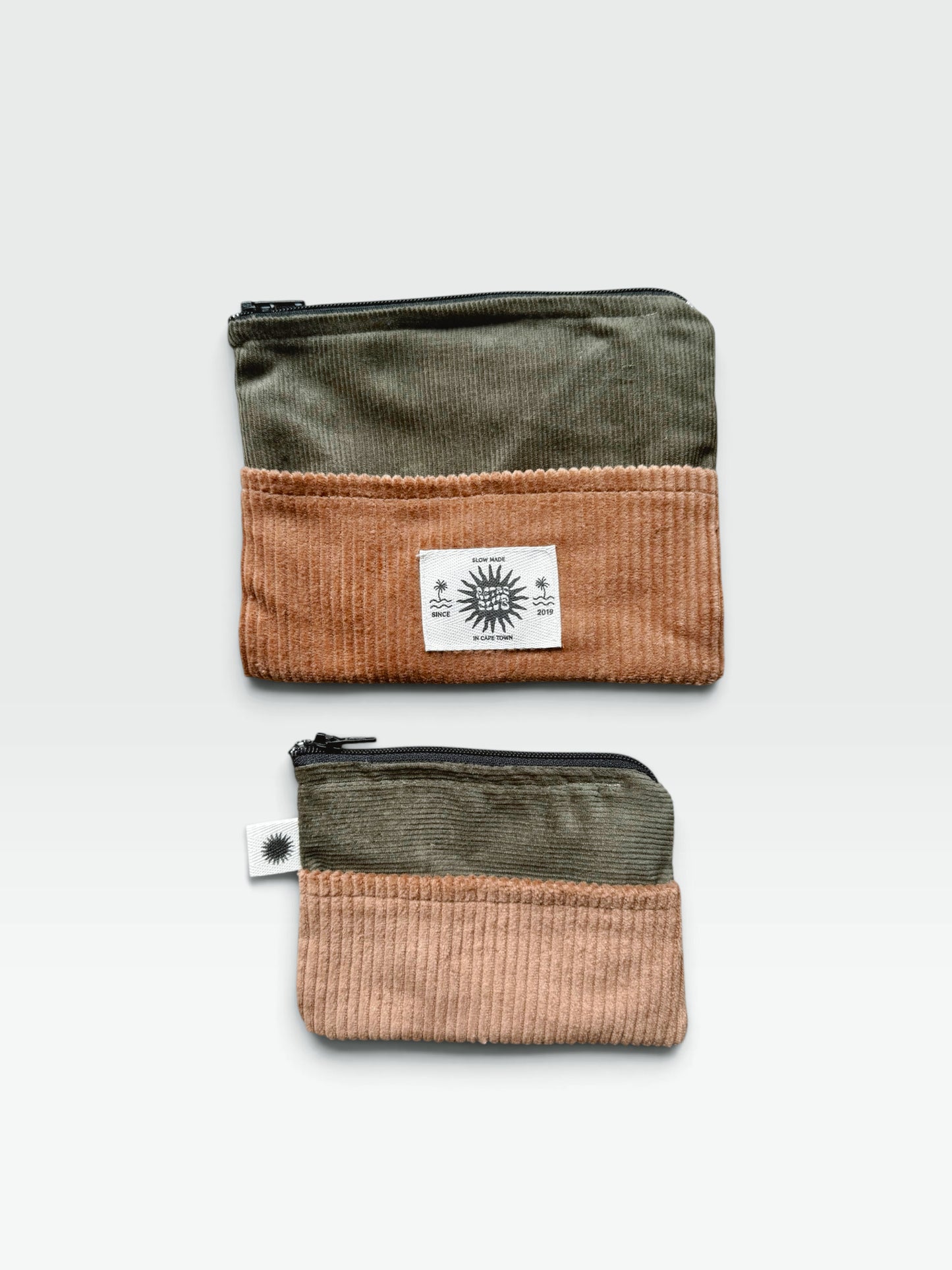 ZERO-WASTE Pouch Set (Khaki & Camel)