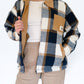 Workers Jacket (Navy Plaid Sherpa)