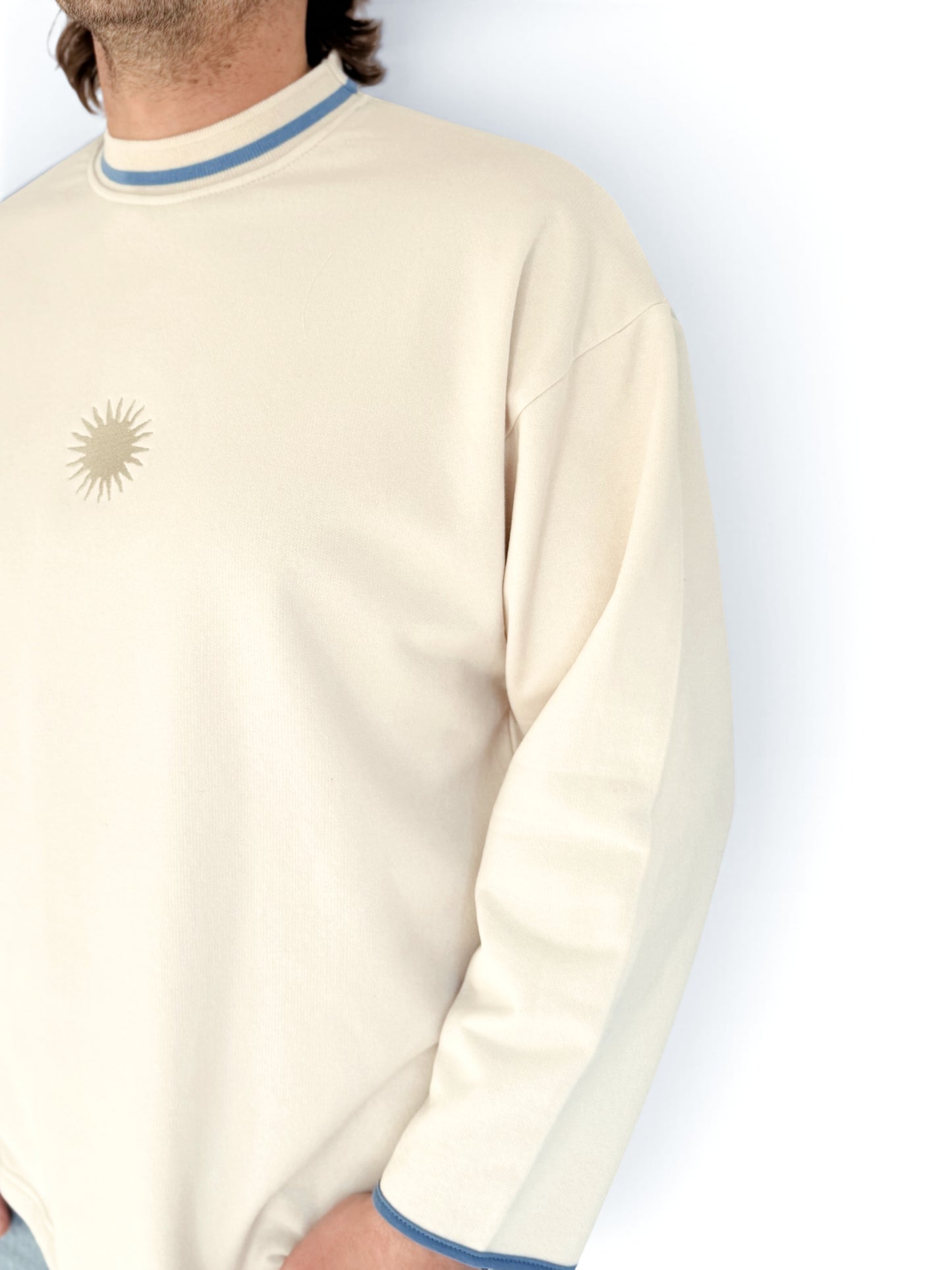 Unisex Sunburst Crew (Blue)