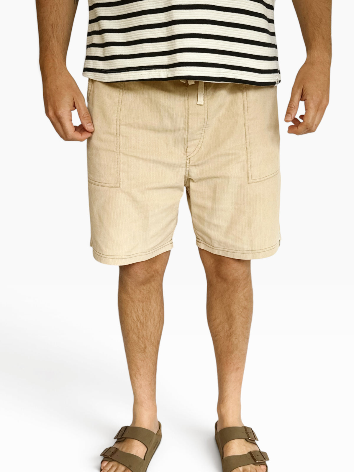 Men's Corduroy Shorts (Cream)