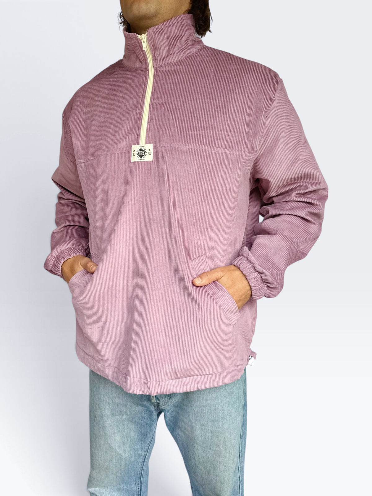 Dusk Corduroy Quarter-Zip (Lilac)