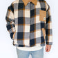 Workers Jacket (Navy Plaid Sherpa)