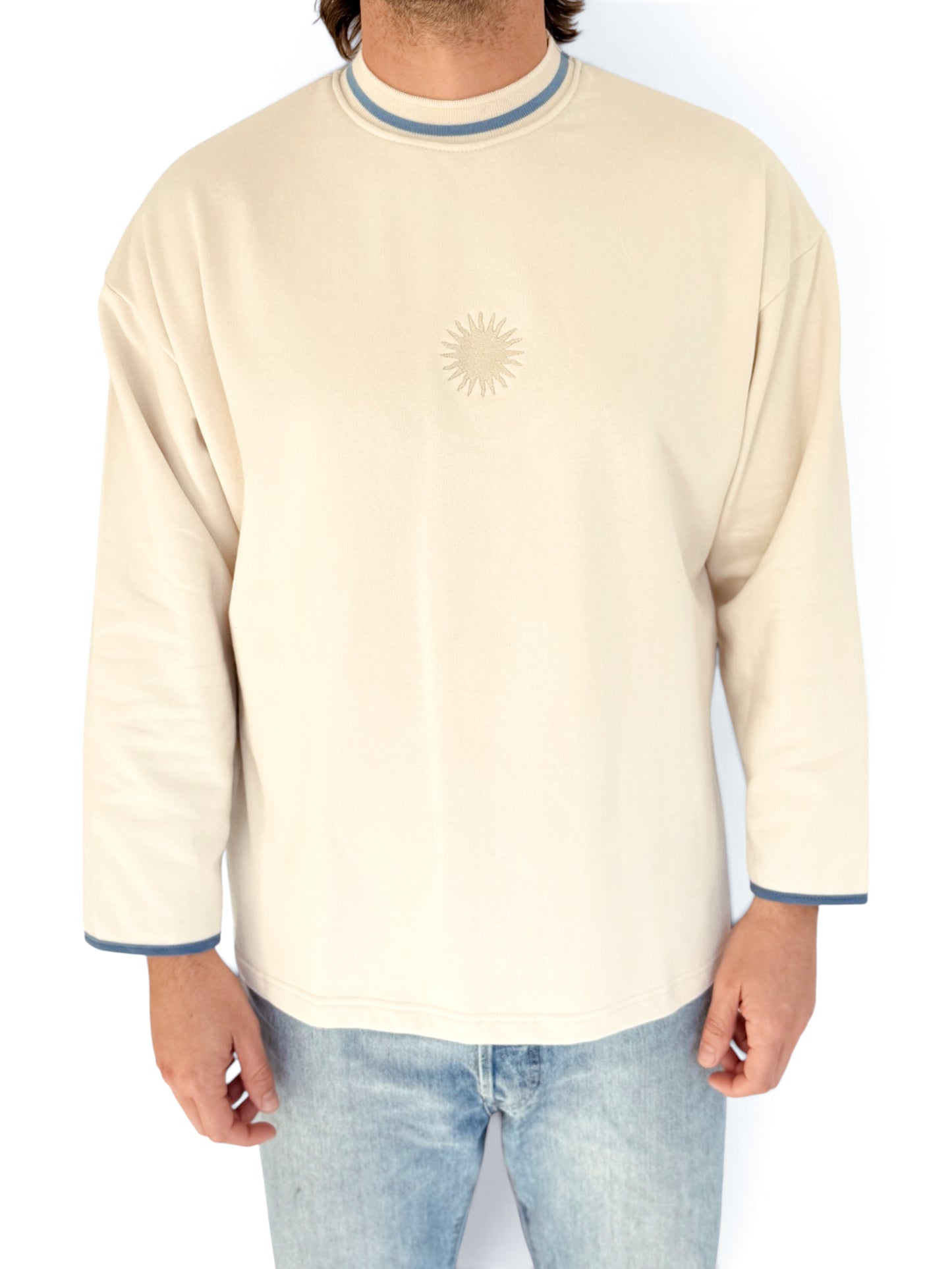 Unisex Sunburst Crew (Blue)