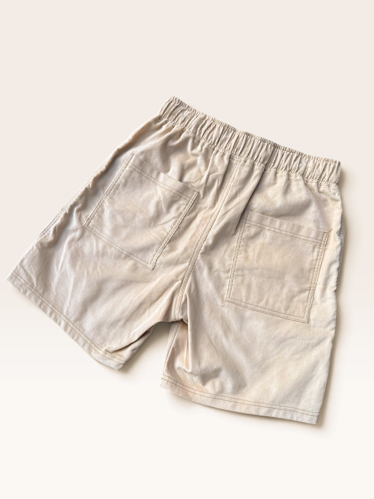 Men's Corduroy Shorts (Cream)