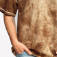Unisex "Sunset" Short Tee (Brown Tie Dye)