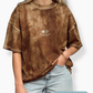 Unisex "Sunset" Short Tee (Brown Tie Dye)